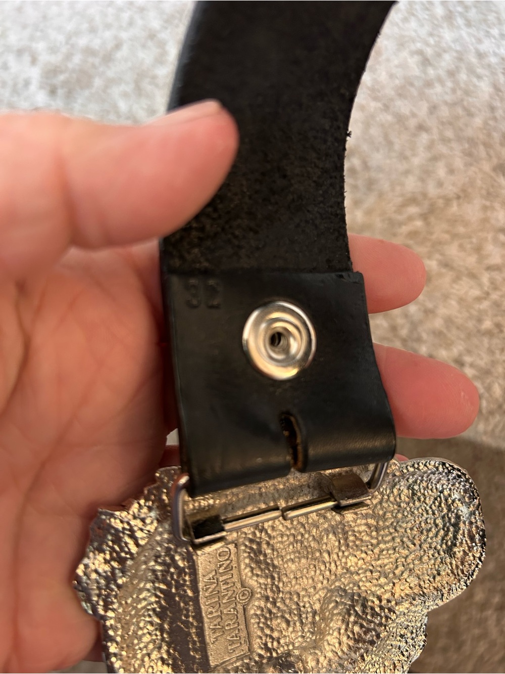 Tarina Tarantino Skull & Roses Swarovski Crystal Belt Buckle. Gothic Glam. EUC. - Picture 4 of 9